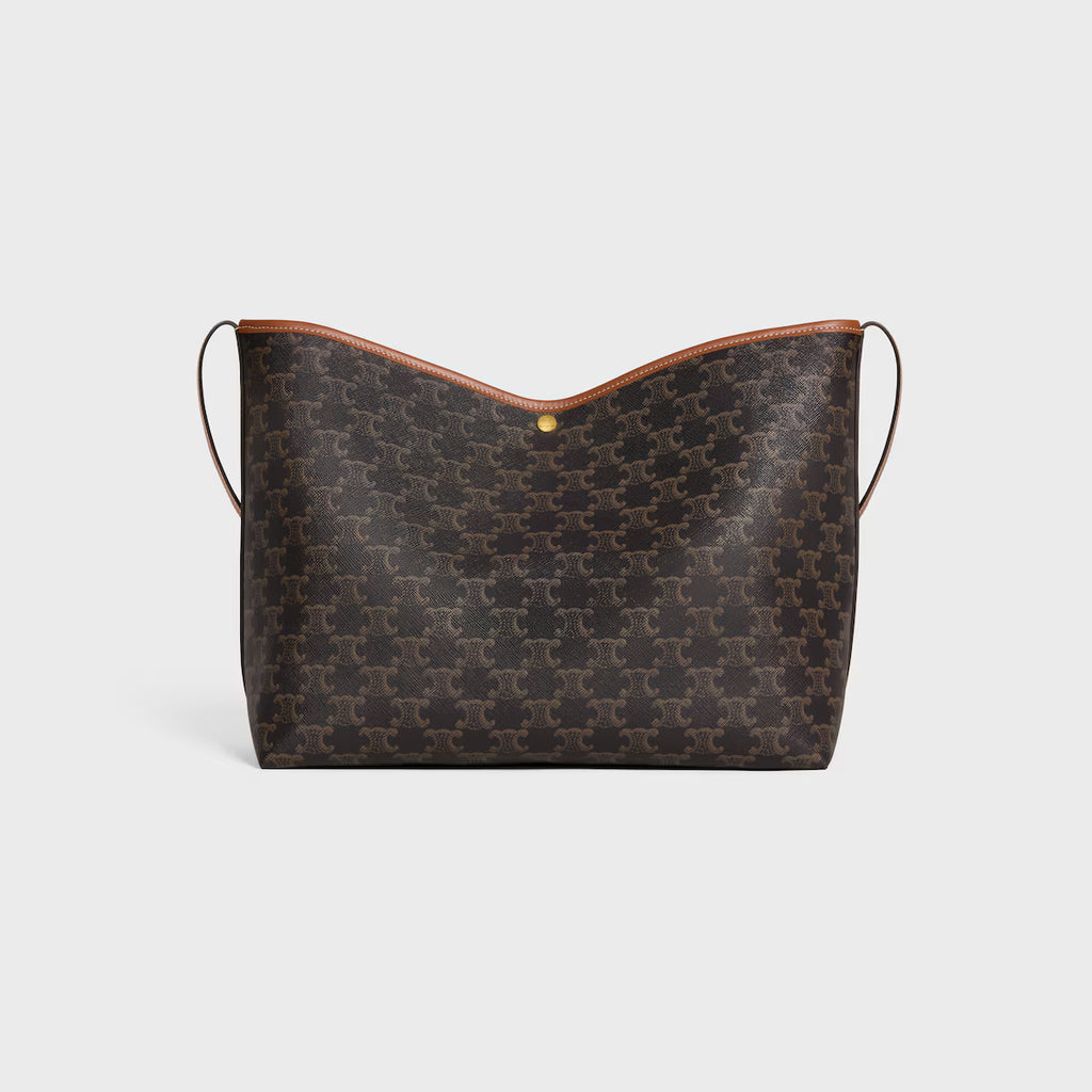OUVALIA Luxury Edit | Celine SOFT SHOPPER BAG IN Triomphe Canvas and Calfskin