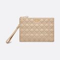 OUVALIA Luxury Edit | Dior Large Caro Daily Pouch Sand-Colored Supple Cannage Calfskin