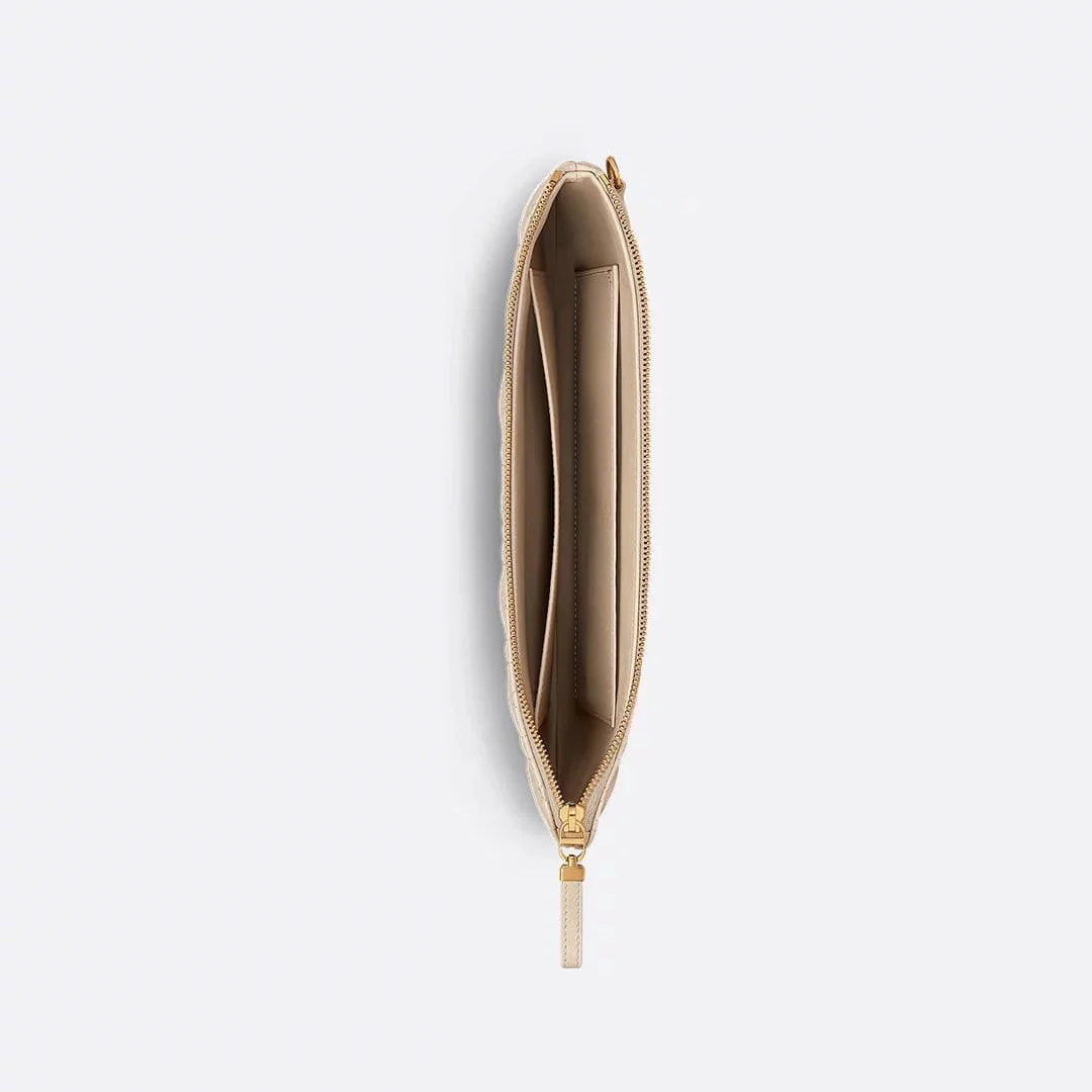 OUVALIA Luxury Edit | Dior Large Caro Daily Pouch Sand-Colored Supple Cannage Calfskin