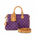 OUVALIA Luxury Edit | Louis Vuitton Speedy Bandoulière Bag Purple Monogram with Pouch