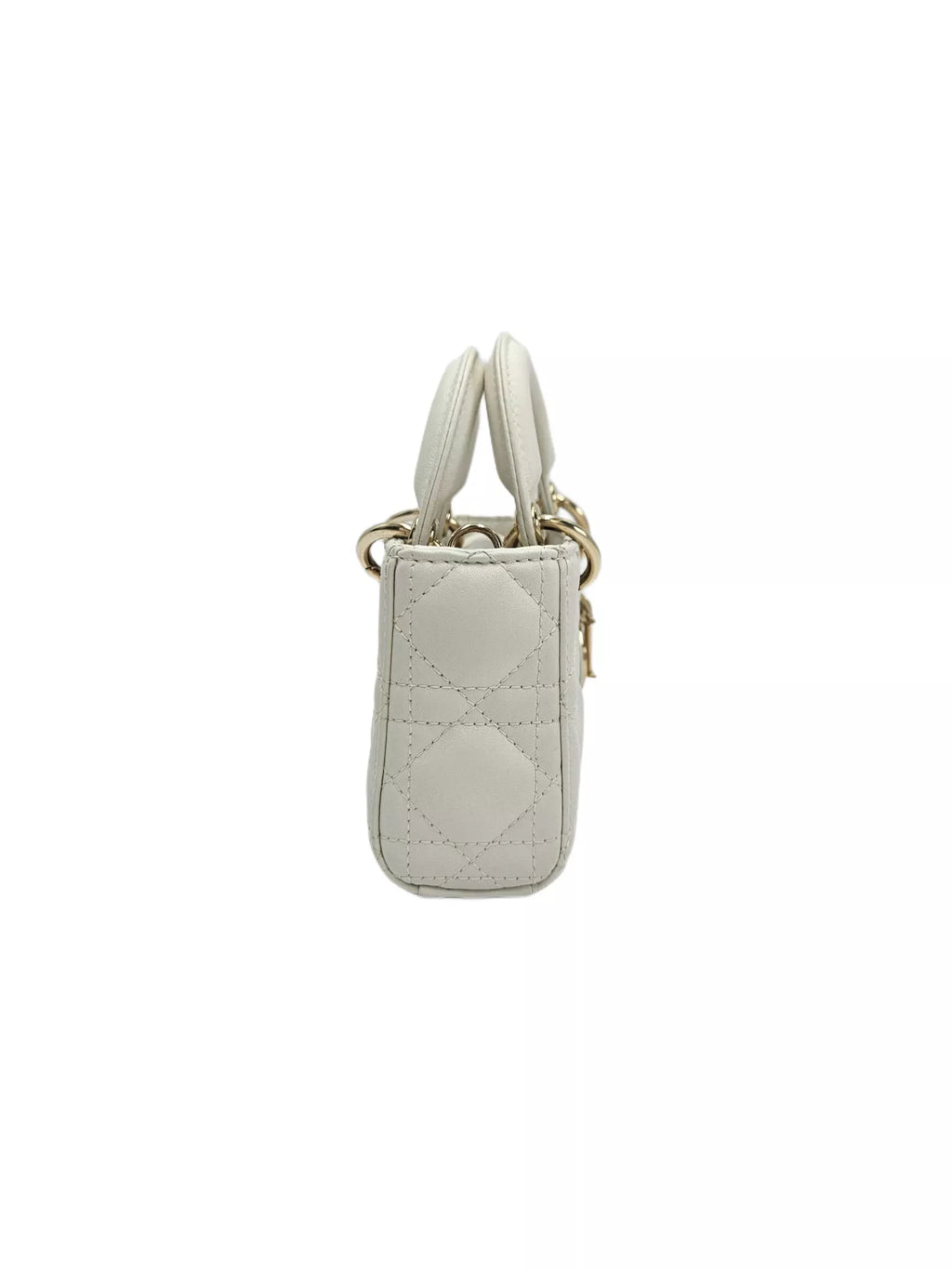 OUVALIA Luxury Edit | Dior Lady Small Bag Sheepskin With a Soft Beige Cannage Patter