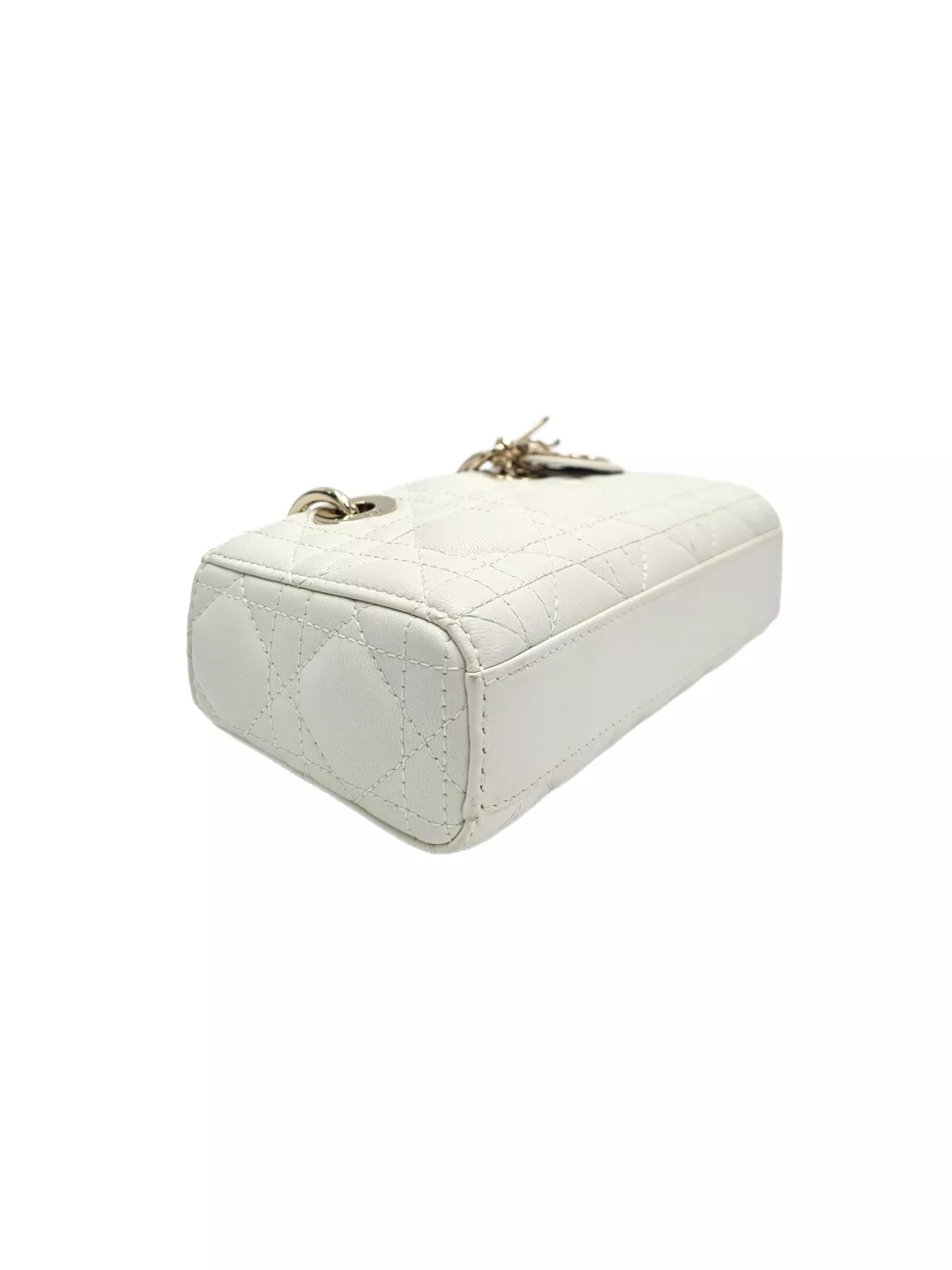 OUVALIA Luxury Edit | Dior Lady Small Bag Sheepskin With a Soft Beige Cannage Patter