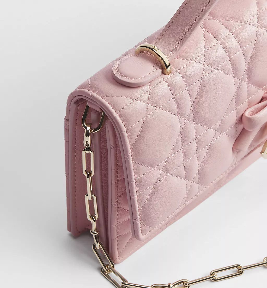 OUVALIA Luxury Edit | Dior Miss Dior Top Handle Bag Pink with Bow Detail