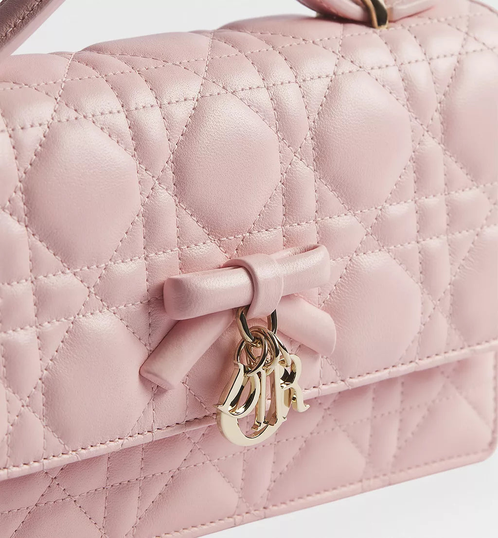 OUVALIA Luxury Edit | Dior Miss Dior Top Handle Bag Pink with Bow Detail
