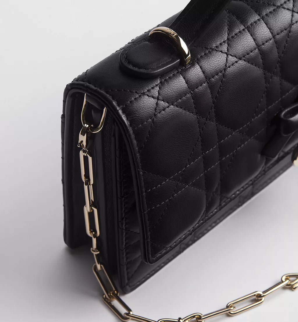 OUVALIA Luxury Edit | Dior Miss Dior Top Handle Bag Black with Bow Detail