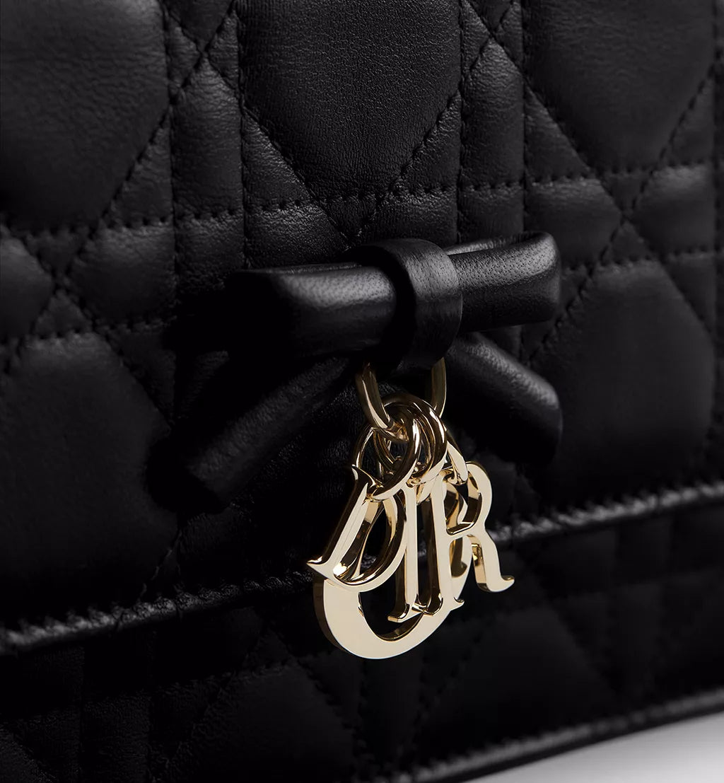 OUVALIA Luxury Edit | Dior Miss Dior Top Handle Bag Black with Bow Detail