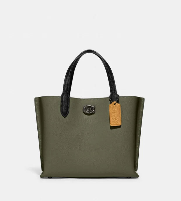 OUVALIA Luxury Edit | Coach Willow Tote 24 In Colorblock With Signature Canvas