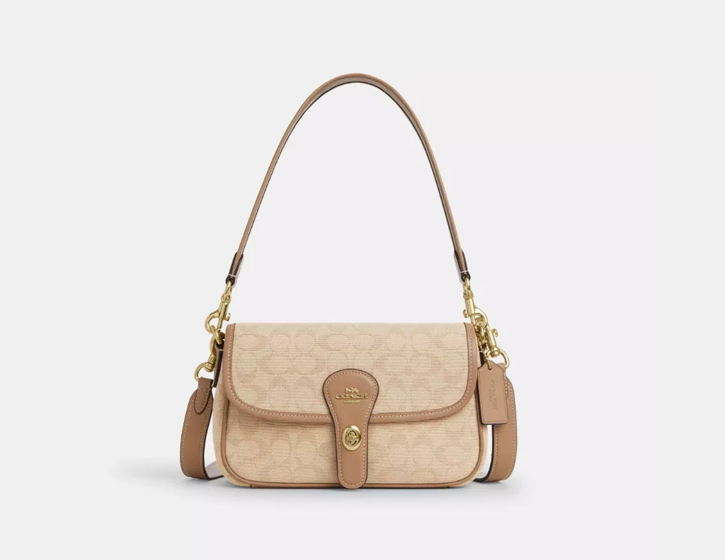 OUVALIA Luxury Edit | Coach Hadley Shoulder Bag With Signature Canvas