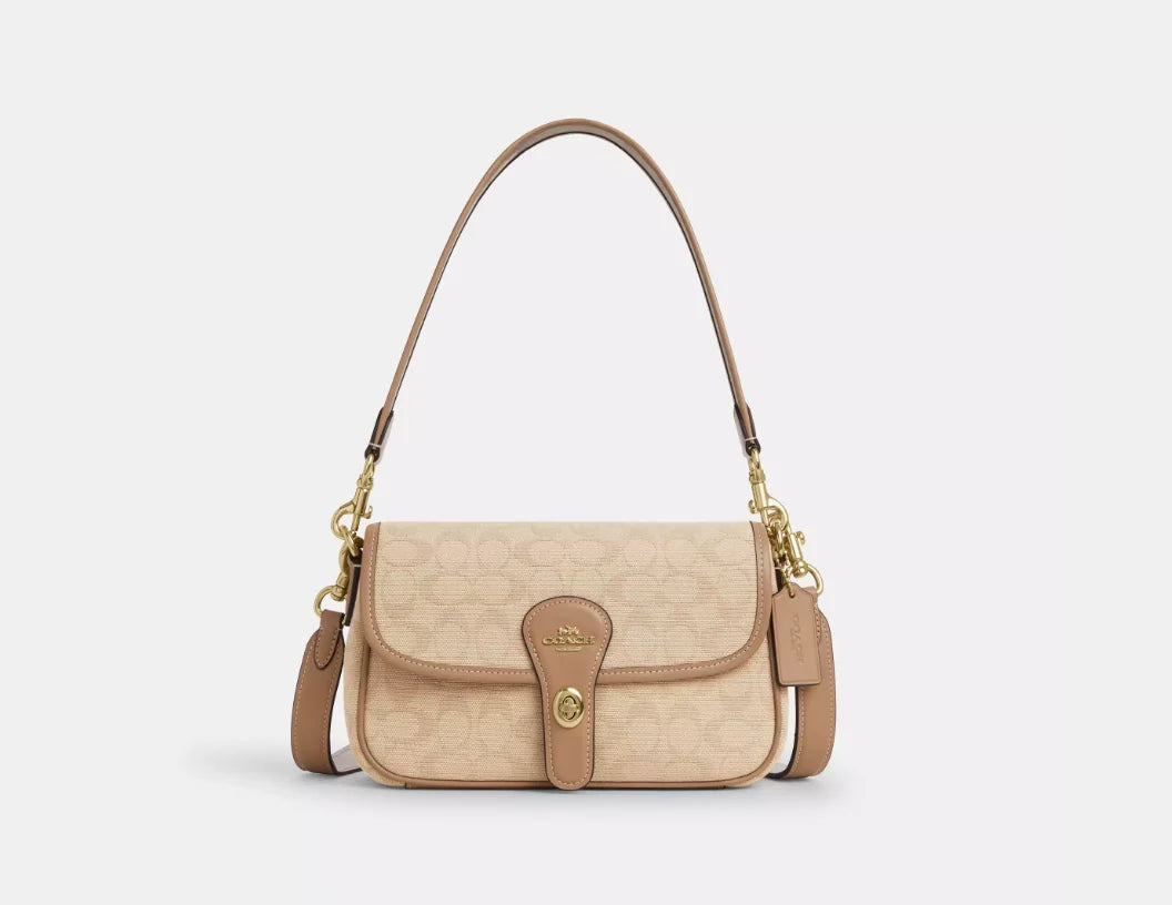 OUVALIA Luxury Edit | Coach Hadley Shoulder Bag With Signature Canvas