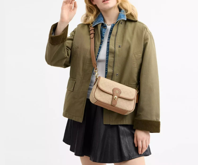 OUVALIA Luxury Edit | Coach Hadley Shoulder Bag With Signature Canvas