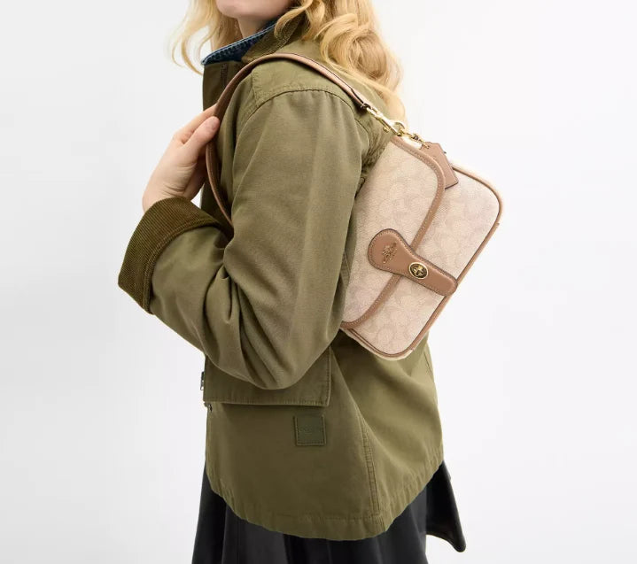 OUVALIA Luxury Edit | Coach Hadley Shoulder Bag With Signature Canvas