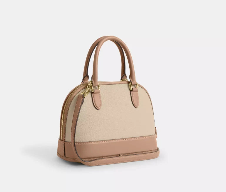 OUVALIA Luxury Edit | Coach Sabrina Satchel Bag In Colorblock