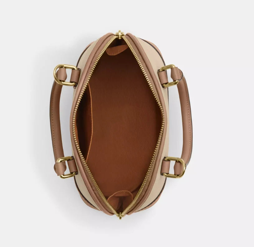 OUVALIA Luxury Edit | Coach Sabrina Satchel Bag In Colorblock