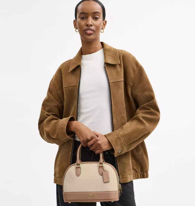 OUVALIA Luxury Edit | Coach Sabrina Satchel Bag In Colorblock