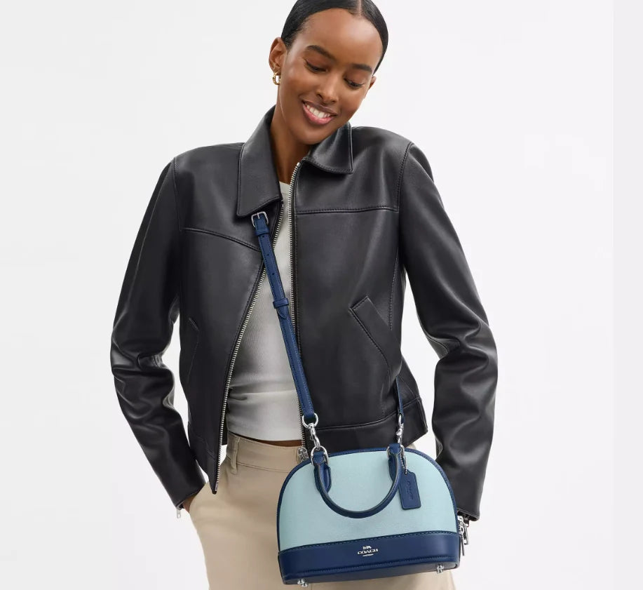 OUVALIA Luxury Edit | Coach Sabrina Satchel Bag In Colorblock