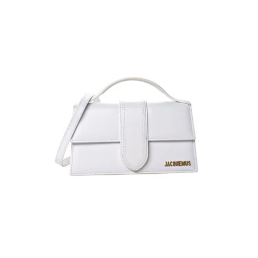 OUVALIA Luxury Edit | Jacquemus Le Grand Bambino Leather Shoulder Bag in White