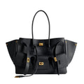 OUVALIA Luxury Edit | Balenciaga Bel Air Carry All Bag Medium In Black Smooth Calfskin, Aged-Gold Hardware