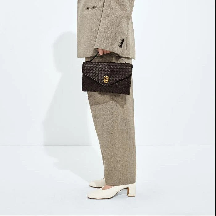 OUVALIA Luxury Edit | Bottega Knot Lock Fondant Bag