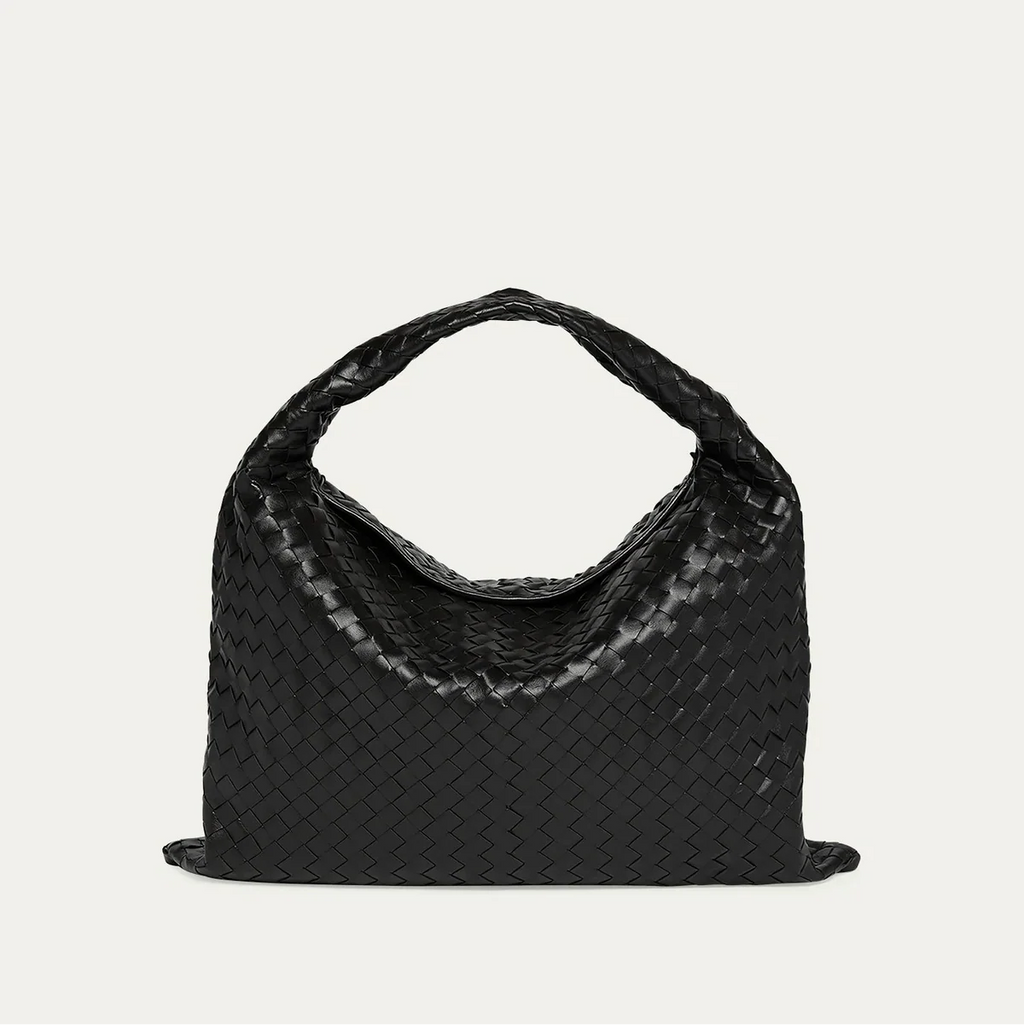 OUVALIA Luxury Edit | Bottega Large Hop Bag With Intrecciato Leather