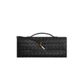 OUVALIA Luxury Edit | Bottega Veneta Andiamo Clutch – Black Intrecciato Leather