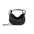 OUVALIA Luxury Edit | Bottega Veneta Baby Sardine Bag – Black Intrecciato Leather