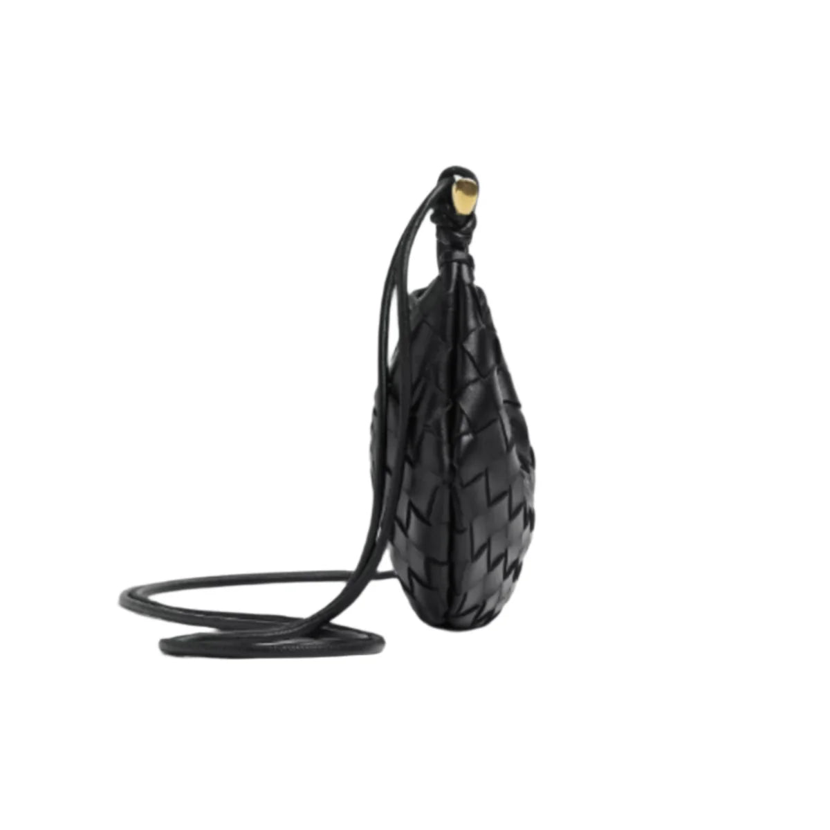 OUVALIA Luxury Edit | Bottega Veneta Baby Sardine Bag – Black Intrecciato Leather