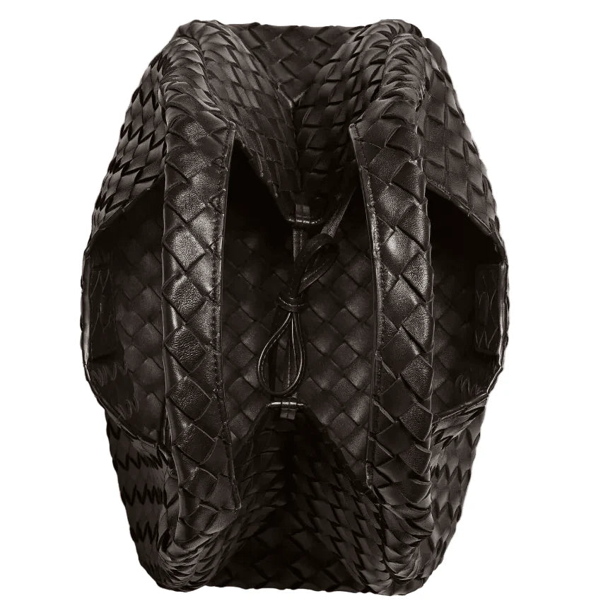 OUVALIA Luxury Edit | Bottega Veneta Campana Intrecciato Leather Shoulder Bag Medium