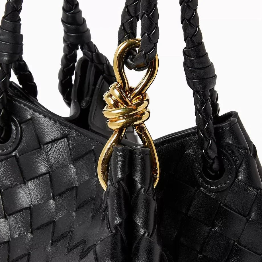 OUVALIA Luxury Edit | Bottega Veneta Follow Small Parachute Bag In Intrecciato Leather