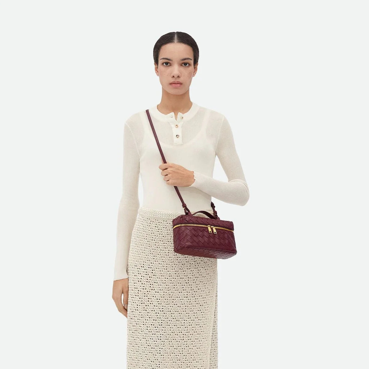 OUVALIA Luxury Edit | Bottega Veneta Intrecciato Leather Vanity Case