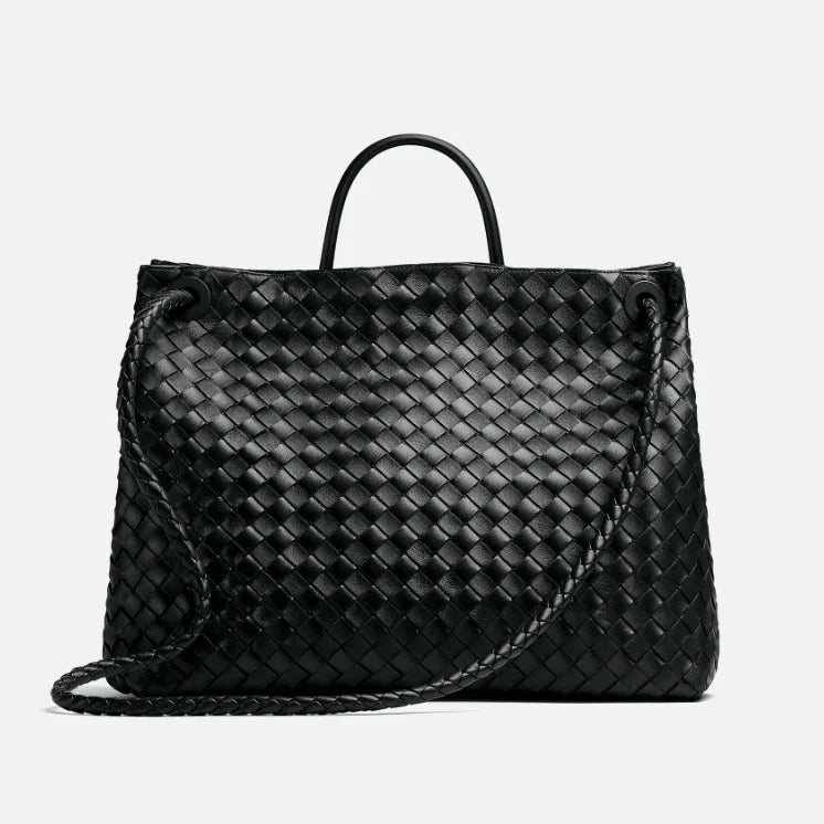 OUVALIA Luxury Edit | Bottega Veneta Large Andiamo Black