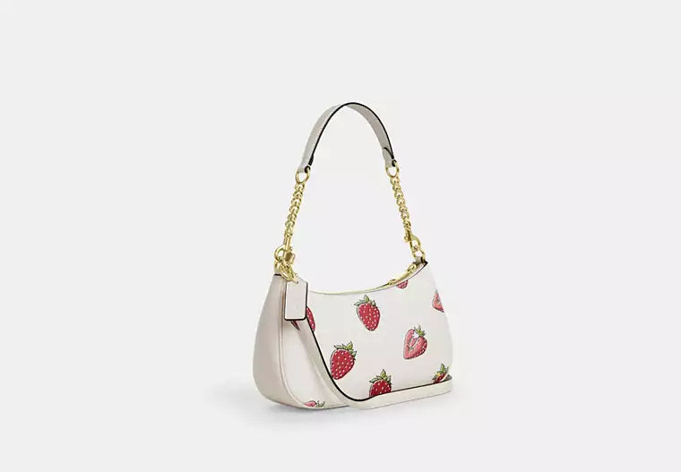 OUVALIA Luxury Edit | Coach Teri Shoulder Bag With Strawberry Print