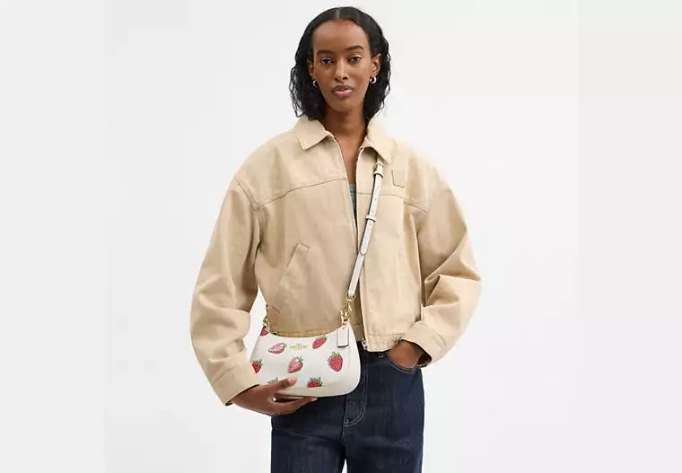 OUVALIA Luxury Edit | Coach Teri Shoulder Bag With Strawberry Print
