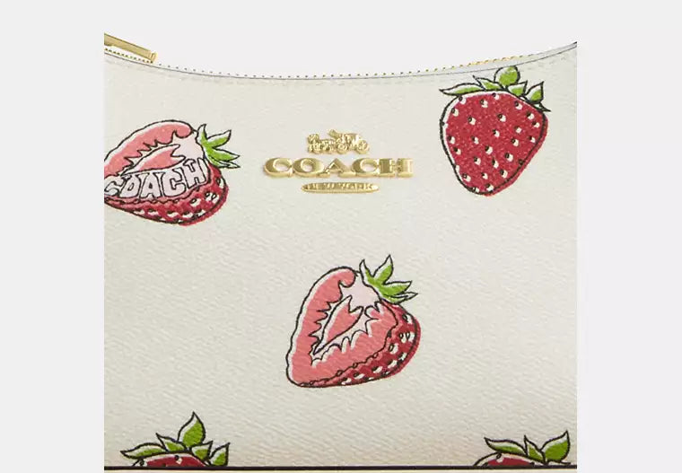 OUVALIA Luxury Edit | Coach Teri Shoulder Bag With Strawberry Print