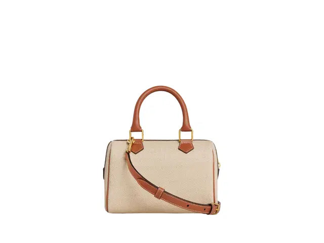 OUVALIA Luxury Edit | Celine Small Boston Cuir Triomphe In Textile And Calfskin