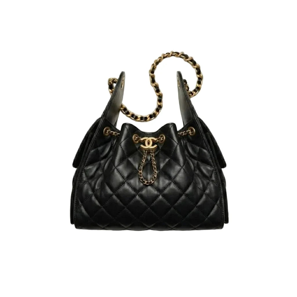 OUVALIA Luxury Edit | Chanel 25 Handbag Small Black