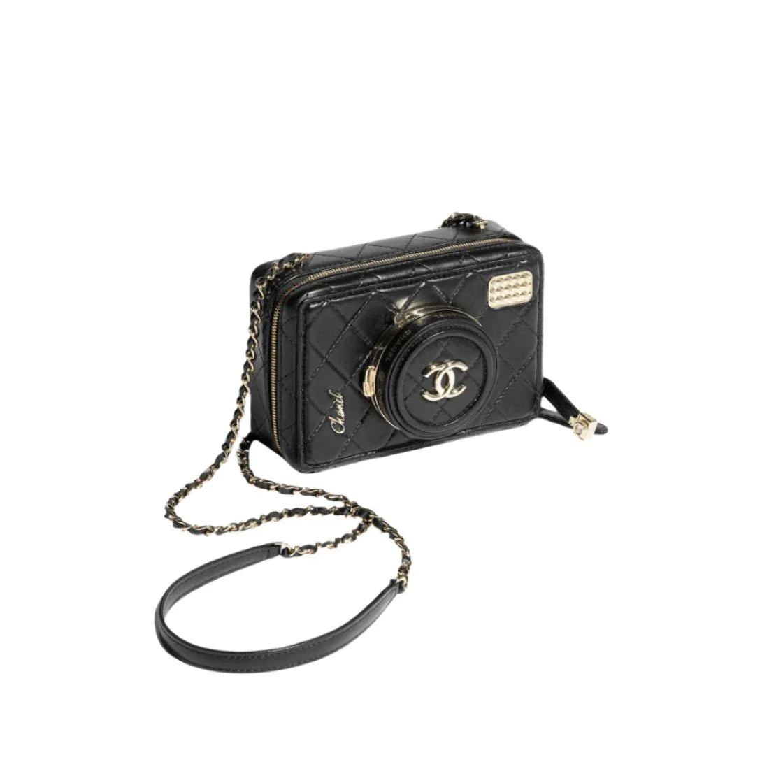 OUVALIA Luxury Edit | Chanel Camera Lambskin Quilted Coco Click Bag Black