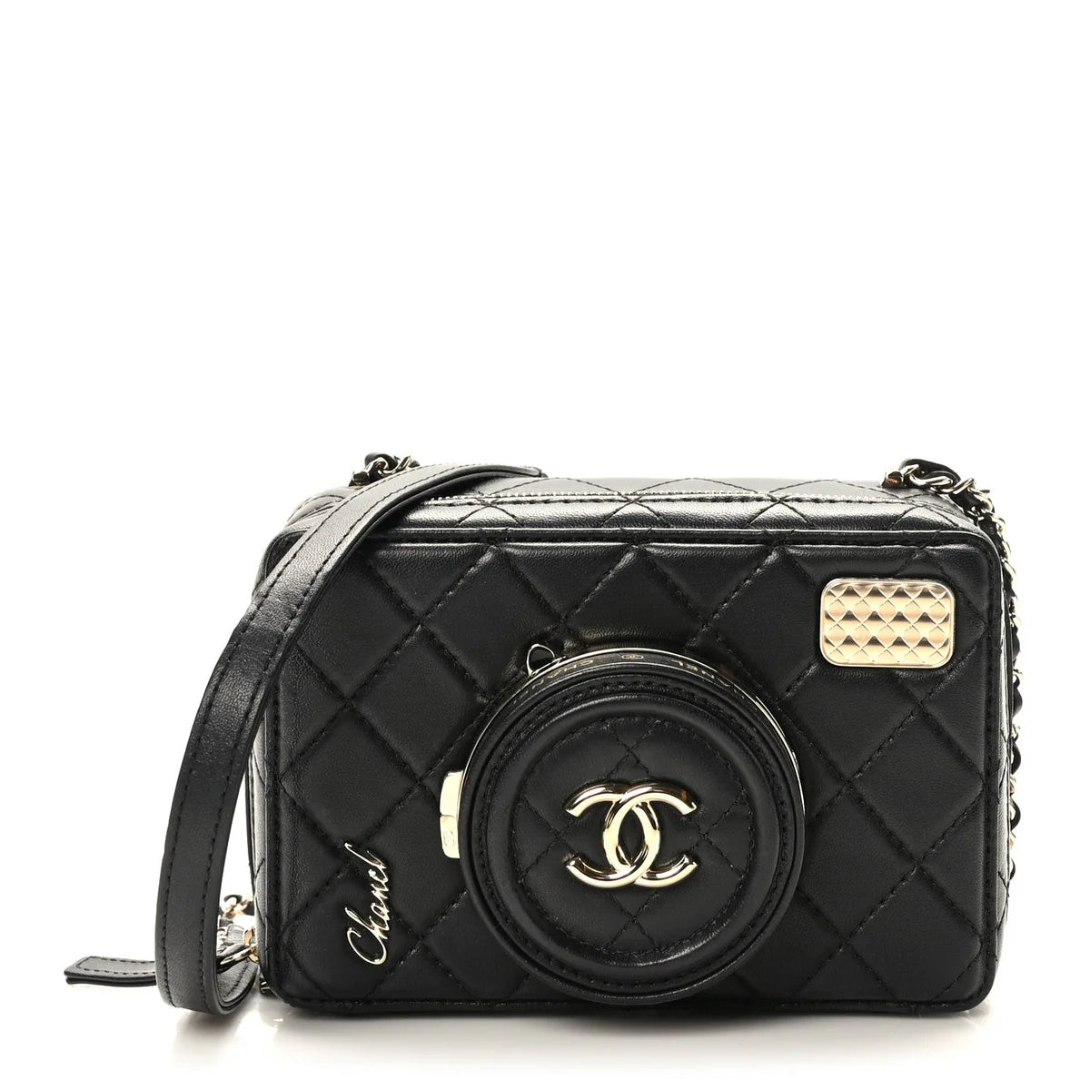 OUVALIA Luxury Edit | Chanel Camera Lambskin Quilted Coco Click Bag Black