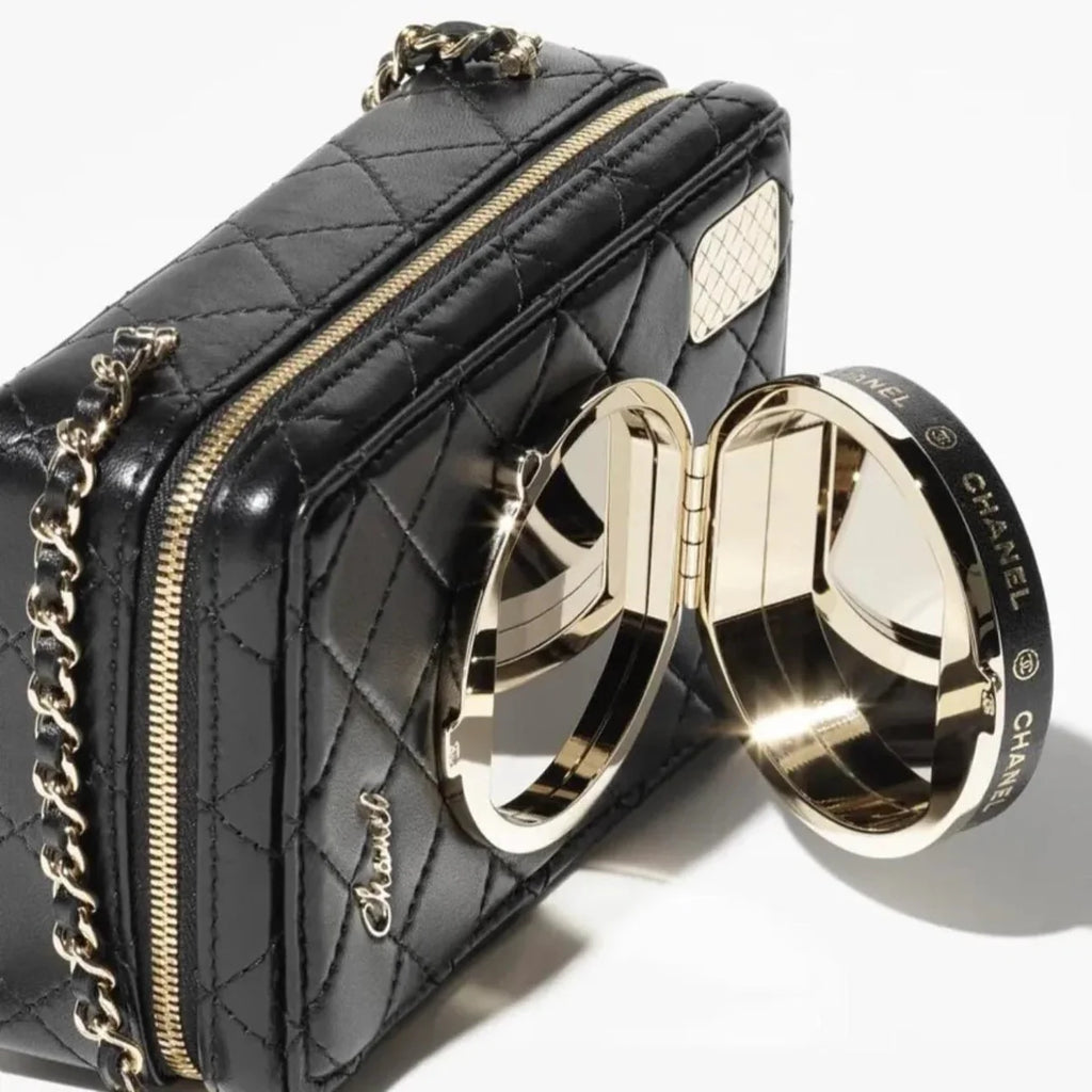 OUVALIA Luxury Edit | Chanel Camera Lambskin Quilted Coco Click Bag Black