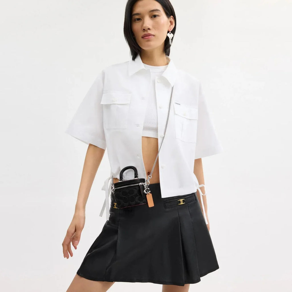 OUVALIA Luxury Edit | Coach Signature Denim Trail Crossbody Bag