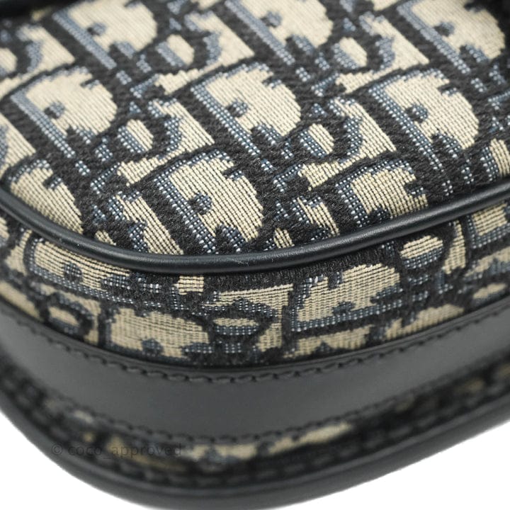 OUVALIA Luxury Edit | Dior Medium Bobby Bag Blue Oblique Jacquard Canvas