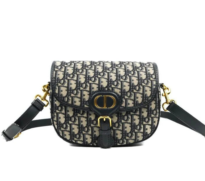 OUVALIA Luxury Edit | Dior Medium Bobby Bag Blue Oblique Jacquard Canvas
