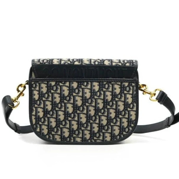 OUVALIA Luxury Edit | Dior Medium Bobby Bag Blue Oblique Jacquard Canvas