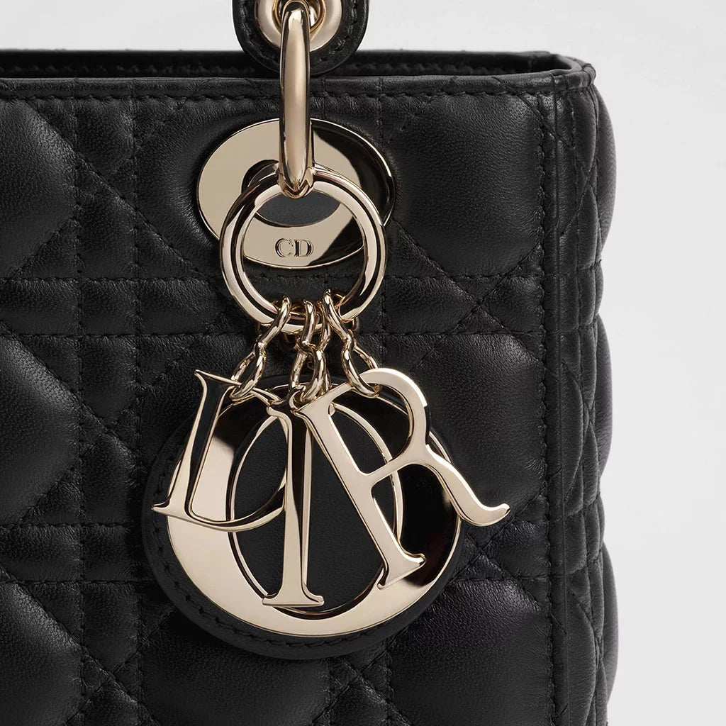 OUVALIA Luxury Edit | Dior Small Lady My ABCDior Bag Black Cannage Lambskin