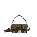 OUVALIA Luxury Edit | Fendi Brown Zucca FF Multi Pocket Baguette Bag