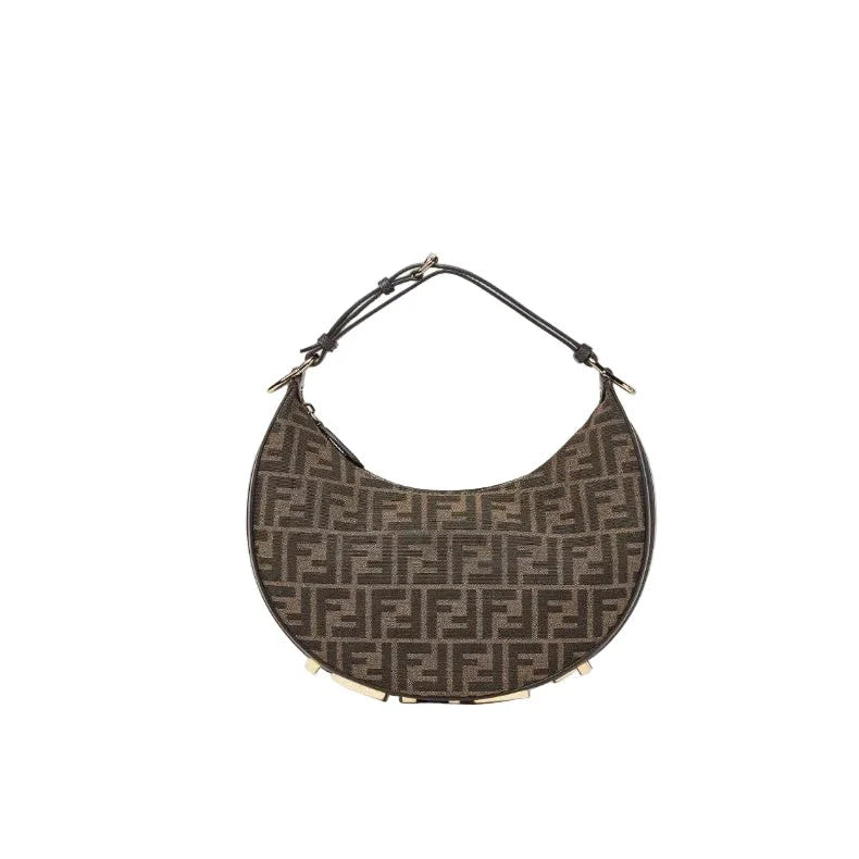 OUVALIA Luxury Edit | Fendi Graphy Brown FF Fabric Bag
