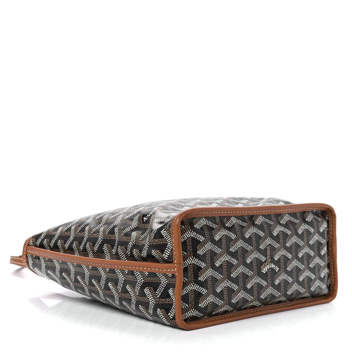 OUVALIA Luxury Edit | Goyard Goyardine Black Gold Anjou Small Reversible