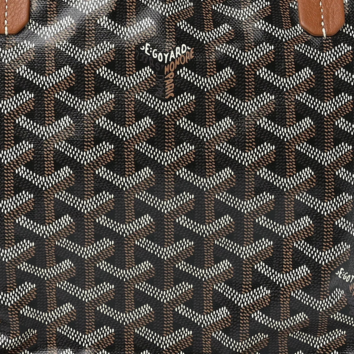OUVALIA Luxury Edit | Goyard Goyardine Black Gold Anjou Small Reversible
