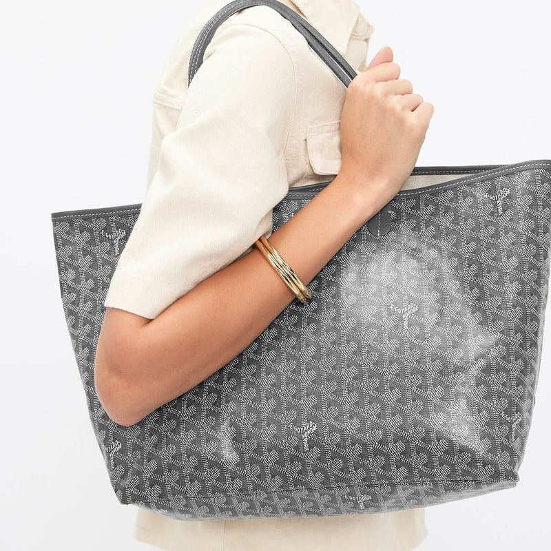 OUVALIA Luxury Edit | Goyard Saint Louis MM Bag Tote With Pochette Grey