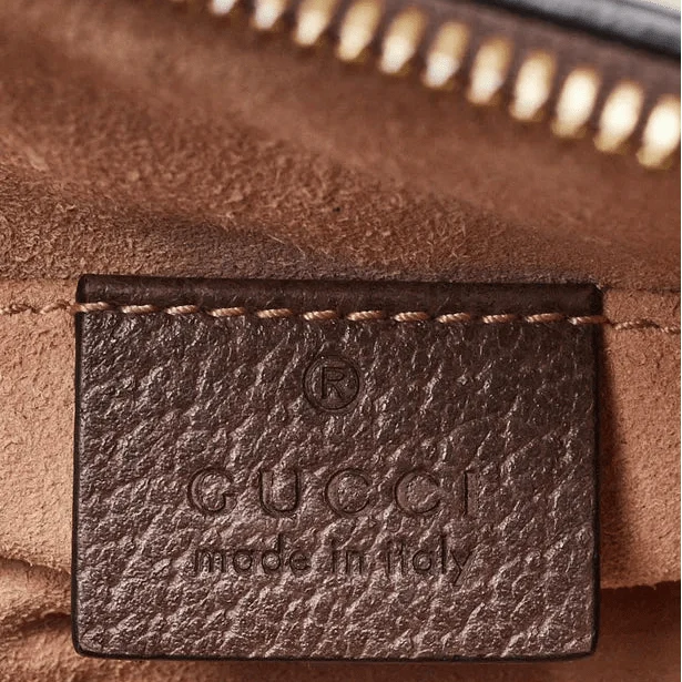 OUVALIA Luxury Edit | Gucci Coated Canvas And Leather Small Ophidia Boston Bag