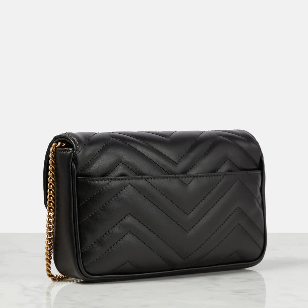 OUVALIA Luxury Edit | Gucci GG Marmont Leather Wallet On Chain